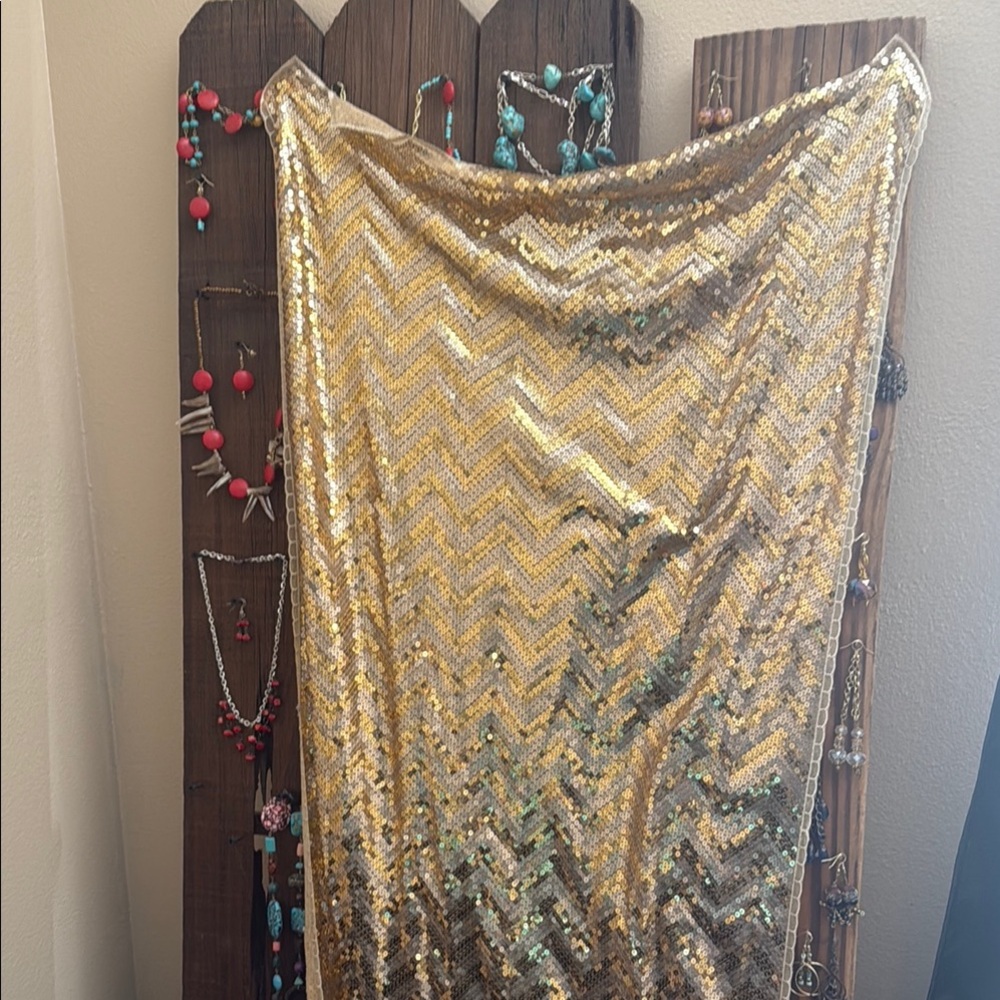 Gold Sequin Women's Skirt